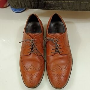 Cole Hasns Classic Men's Brown Leather Wingtip Dress Shoes